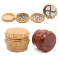 4 Layers Wooden Grinder Smoking Herb Tobacco Spice Weeds Crusher Grinder